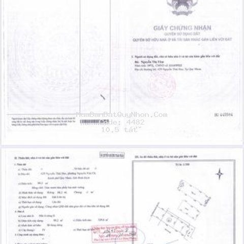 Nhà mặt tiền 429 nguyễn thái học, quy nhơn