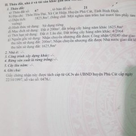 Nhà nam cần bán lô đất vườn có 200 thổ cư