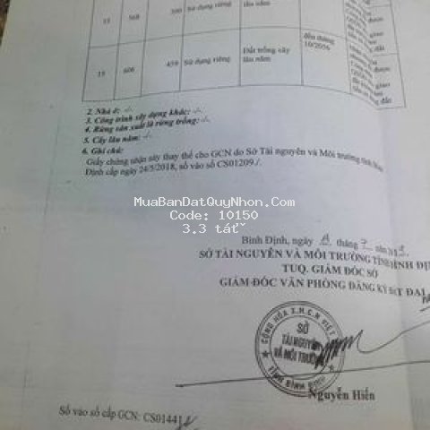 Bán 1.040m nhà và đất thị trấn vân canh