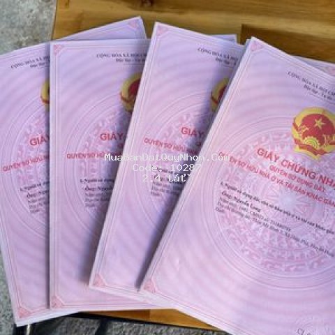 Bán 4 lô đất liền kề mặt tiền đường vân canh.
