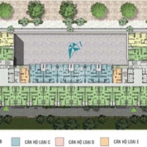 Bán căn 60m2 tây bắc