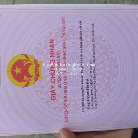 Bán đất cách uy ban và trường học cấp 1,2,3 1,7km