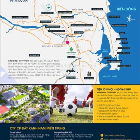 Bán đất có sổ -  bình định city view- ql 19