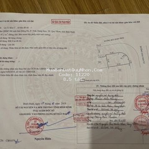 Bán đất hai mặt tiền bùi xuân phái và đào duy từ