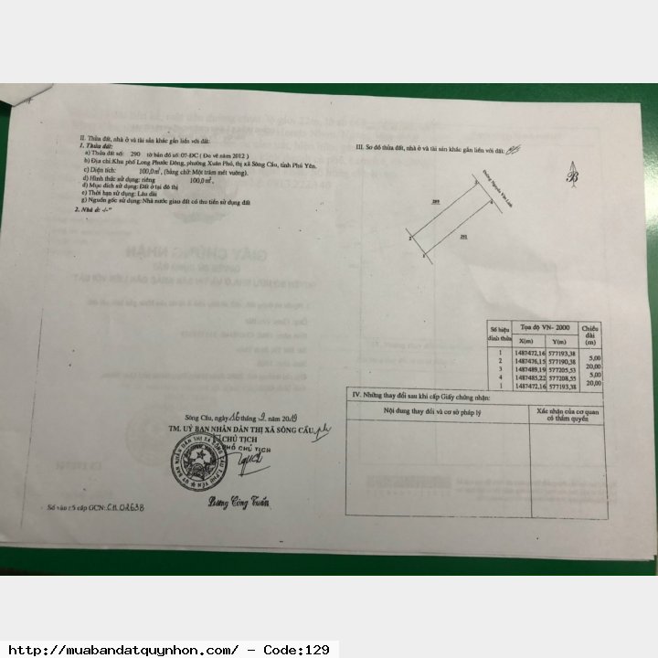 Bán đất mặt tiền đường Nguyễn Văn Linh, khu phố Long Phước Đông - Phú Xuân - Sông Cầu - Phú Yên Bán đất mặt tiền đường Nguyễn Văn Linh, khu phố Long Phước Đông - Phú Xuân - Sông Cầu - Phú Yên