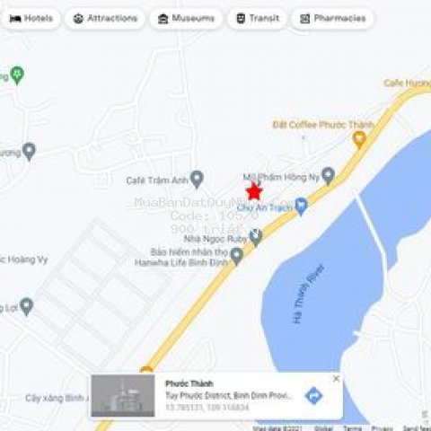 Bán đất nền 200m2, thổ cư tại tuy phước bình định
