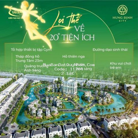 Bán đất nền dự án hưng định city sổ riêng từng nền