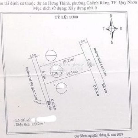 Bán lô đất 2 mt đường chế lan viên, tp quy nhơn