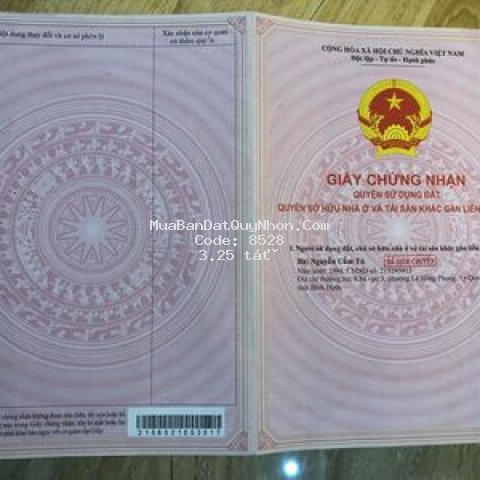 Bán lô đất đẹp gara quyền đường tây sơn