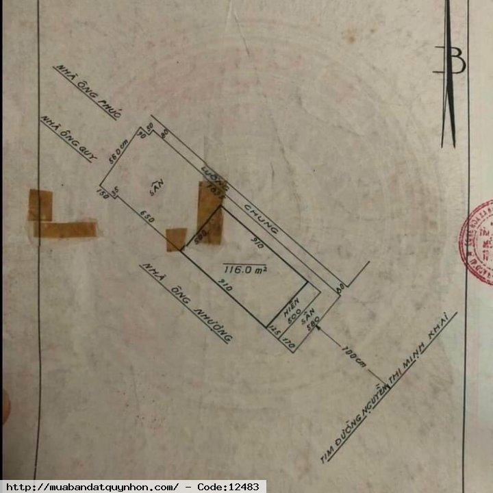 Bán nhà 2 tầng mặt tiền Nguyễn Thị Minh Khai_P Nguyễn Văn Cừ_Tp Quy Nhơn  - Diện tích: 116m2 (Ngang 5m8 x Dài 20m)  - Hướng: Đông Nam  - Giá 8tỷ700 (thương lượng) 75tr/m2 rẻ nhất khu - Vị trí: gần trường học, gần chợ, gần biển, gần bến xe, khu dân cư văn 