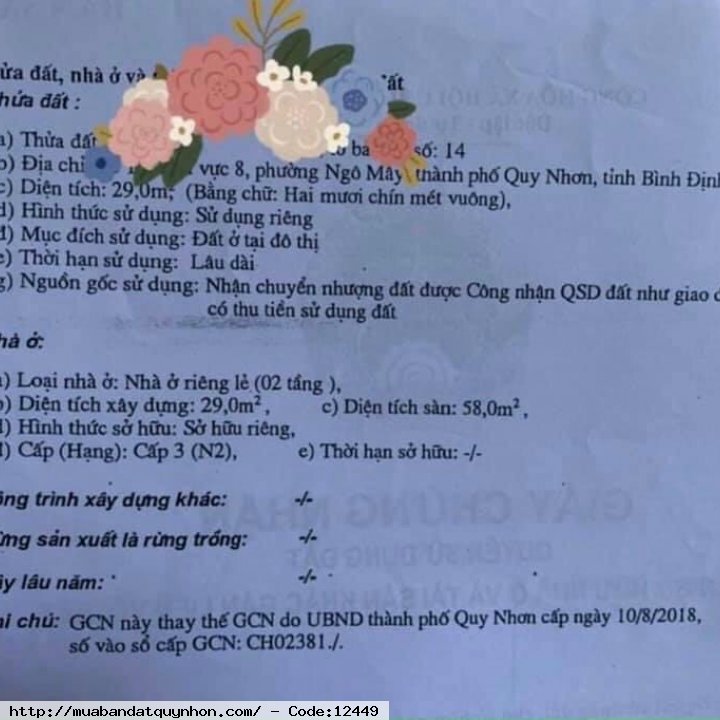 Bán nhà hẻm Nguyễn Thái Học thông Hoàng Văn Thụ, thông Phạm Ngũ Lão_P Ngô Mây_Quy Nhơn - Kết cấu nhà 2 tầng,  - DT: 29m2 (ngang 6,1m2), dtsd: 58m2. Thực tế rộng hơn. - Hướng: Đông Nam 💰1tỷ650 Tặng toàn bộ nội thất 