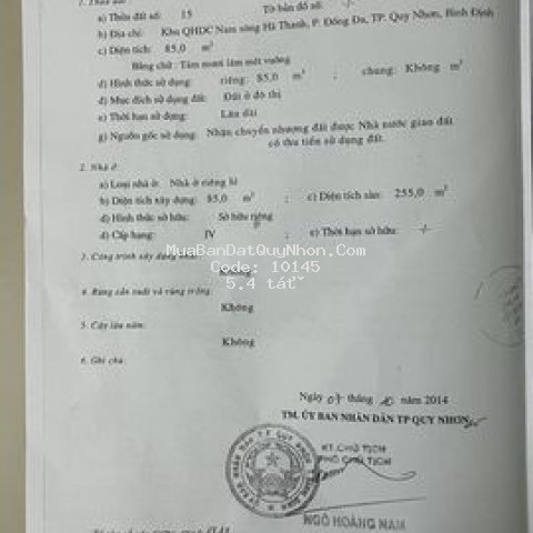Bán nhanh nhà nghỉ giá rẻ - trung tâm tp. quy nhơn