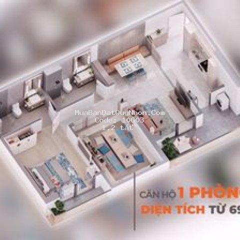 Cần bán căn hộ view biển mặt tiền đường ql19b