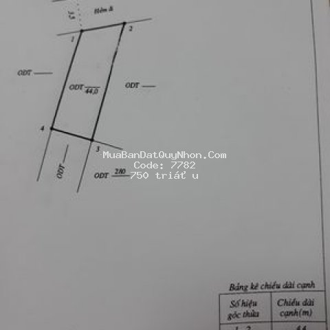 Cần bán lô đất 44m2, nhơn phú, quy nhơn,bình định