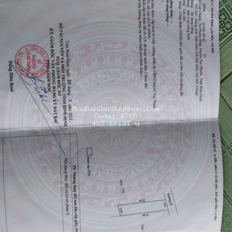 Cần bán lô đất ở thôn luật chánh - phước hiệp .