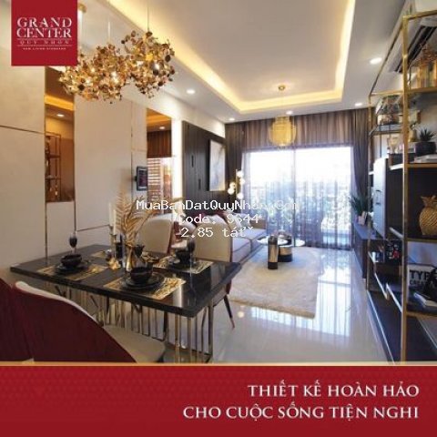 Căn họ 2pn view biển grand center, tặng 2 chỉ vàng