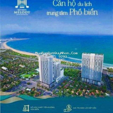 Căn hộ biển melody quy nhơn  1pn - 1,4 tỷ ck 23%