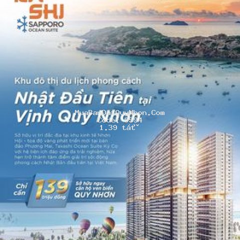Căn hộ biển sở hữu lâu dài - takashi ocean suite -