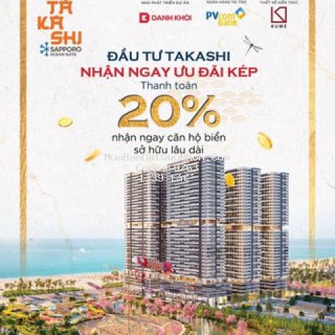 Căn hộ biển sở hữu lâu dài-takashi ocean suite