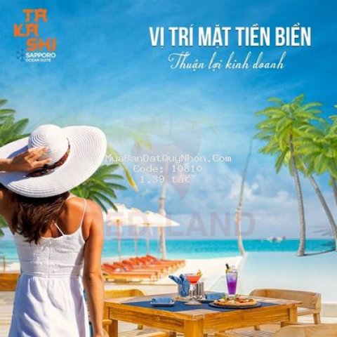 Căn hộ view biển 1pn+, tp quy nhơn, sở hữu lâu dài