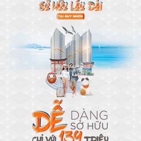 Căn hộ view biển, sở hữu lâu dài ở tp qui nhơn
