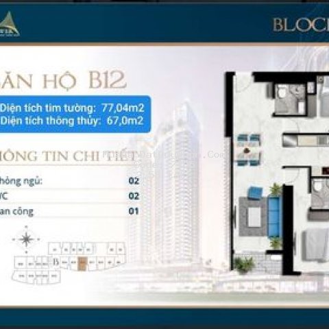 Ch cao cấp i tower quy nhơn - view biển - giá cđt