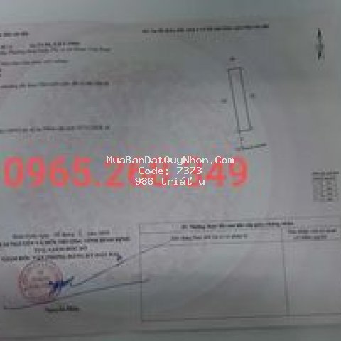 Chính chủ bán đất trung tâm an nhơn giá 7tr/m2