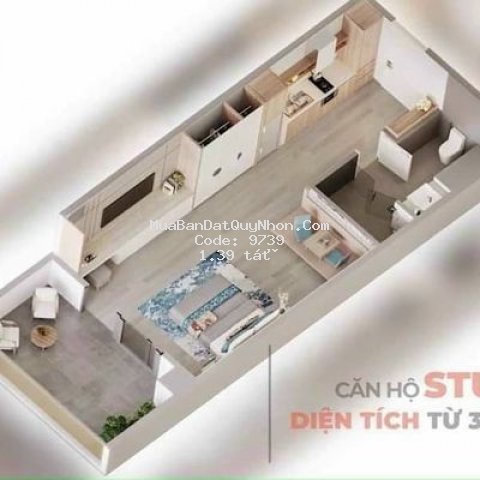 Chung cư 47m² 1pn,takashi ocean suite, quy nhơn