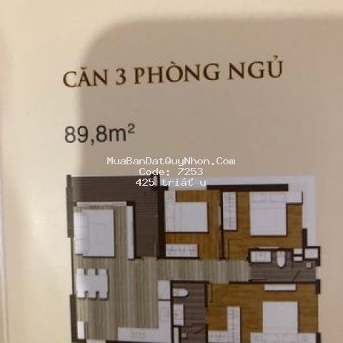 Chung cư grand center quy nhơn 89m² 3 pn lầu đẹp
