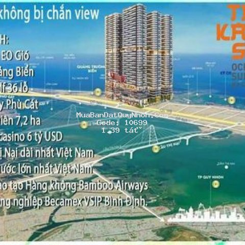 Chung cư thành phố qui nhơn 45m² 1pn
