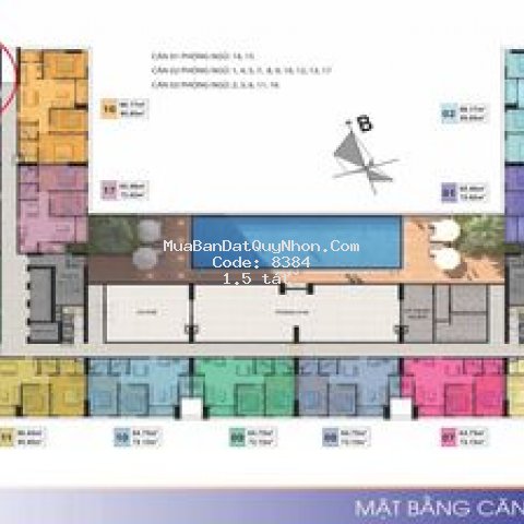 Chuyển nhượng căn góc 1 pn, phu tai residence