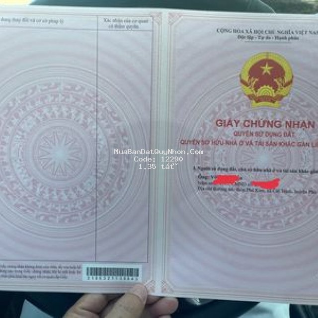 đất chính chủ thuộc khu quy hoạch suối thó sẵn sổ