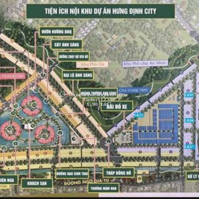 đất chợ mới bình định - hưng định city giá đầu tư