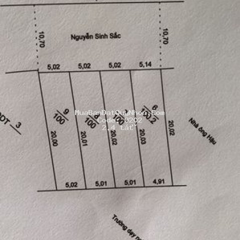 đất có sổ 400m2(20x20),phú phong tây sơn,bình định