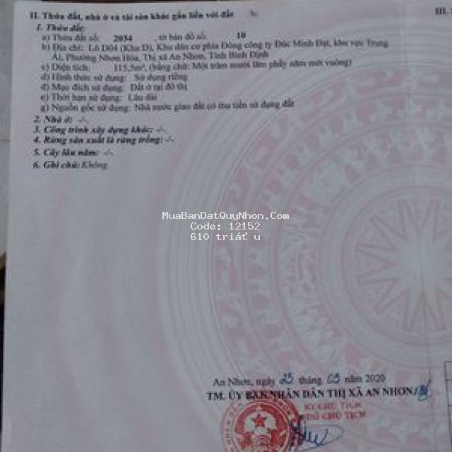 đất kcn nhơn hòa