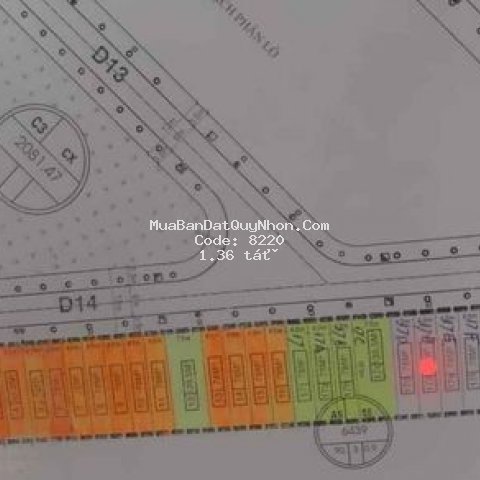 đất kv6  nhơn bình 76m²