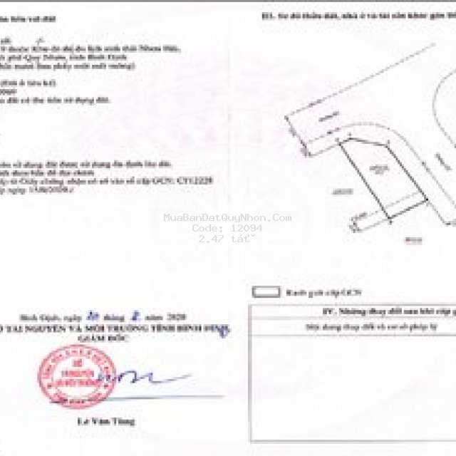 đất lô góc 2 mt 7x16 phân khu 9 tp quy nhơn 2,47ty