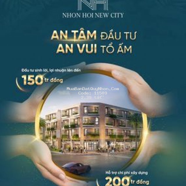 đất nền nhơn hội new city