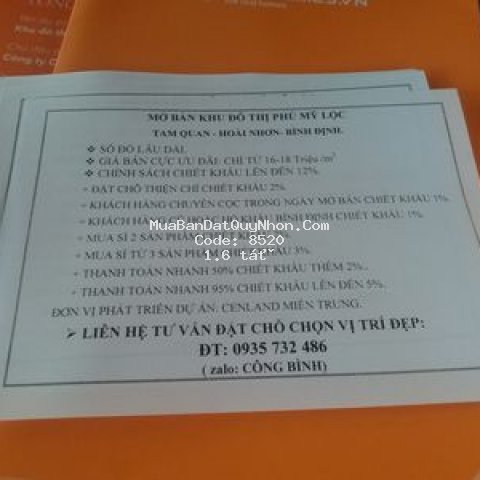 đất nền sổ đỏ lâu dài khu đô thị phú mỹ lộc .hót