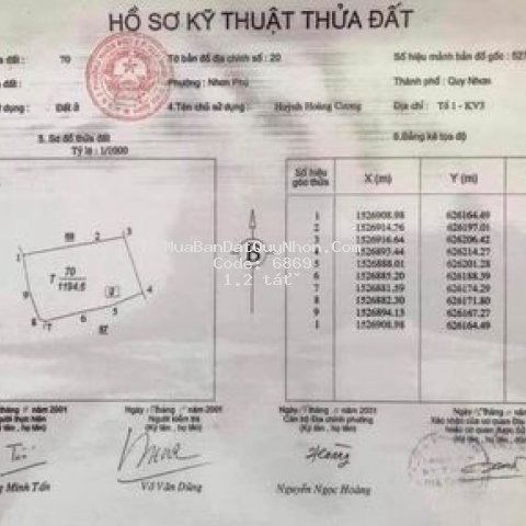 đất nhơn phú  360m²  thành phố quy nhơn