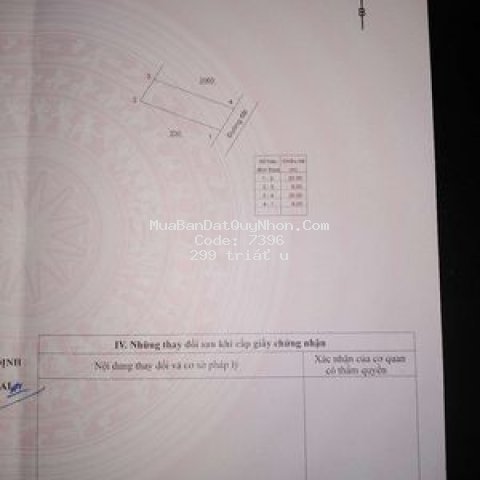 đất quốc lộ 19. chợ xoài 1. giá 299tr/120m(6*20)