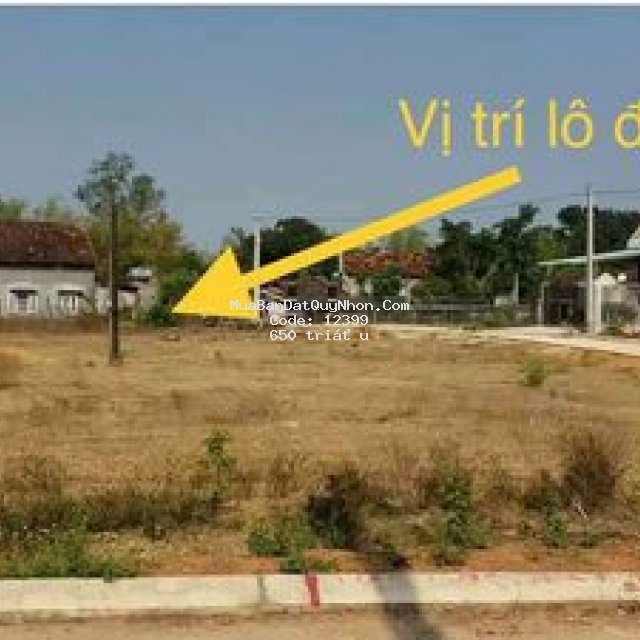 đất sổ đỏ gần chợ nhơn hậu , vân sơn (6x30) 650tr