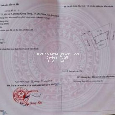 đất thành phố qui nhơn 47m2