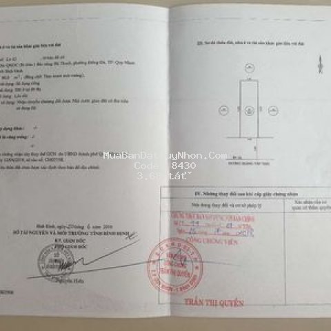 đất thành phố qui nhơn 5x16= 80m2