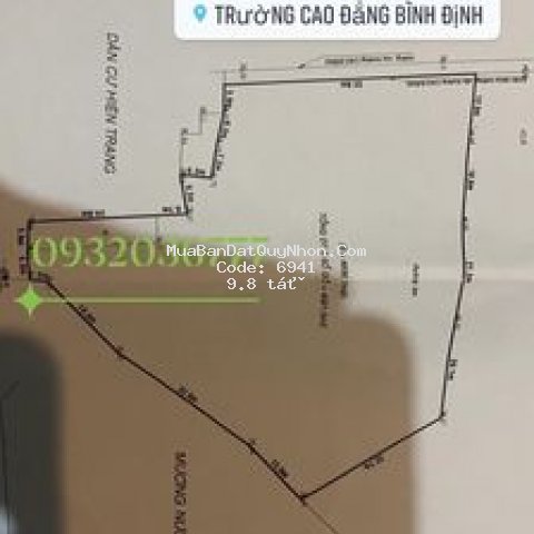 đất thành phố qui nhơn - hung vuong 4.380m²