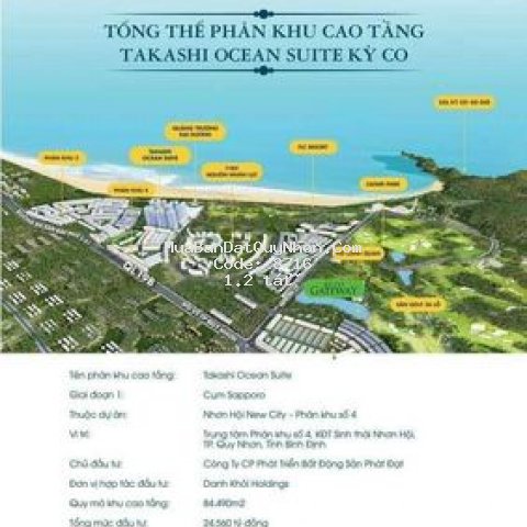 Dự án căn hộ nghỉ dưỡng cao cấp takashi quy nhơn