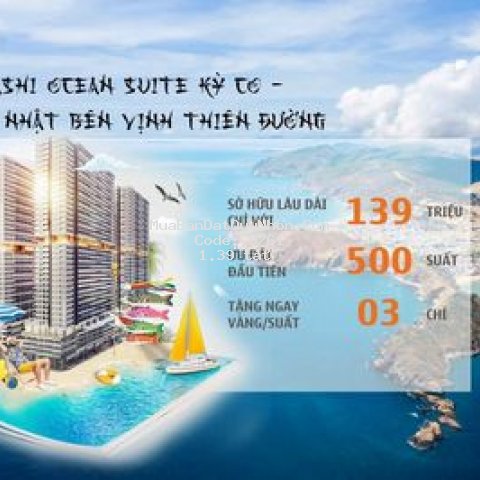 Gía sốc 1,39 tỷ có ngay căn hộ biển tại kỳ co
