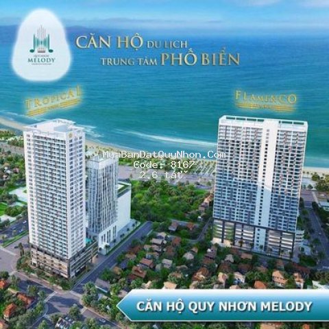 Giảm luôn 800tr cho căn hộ 85m2 sát biển quy nhơn