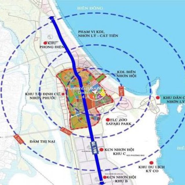 Lô đất thổ cư 192 m2, nhơn hội, quy nhơn, bình địn