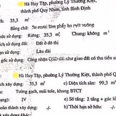Nhà 1 mê rưỡi 36m2 hà huy tập p. lý thường kiệt